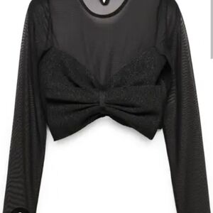 Mango Mesh Bow Top